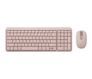 Logitech MK250 Compact Bluetooth Wireless Combo keyboard Mouse included Universal RF Wireless + Bluetooth QWERTY US English Rose