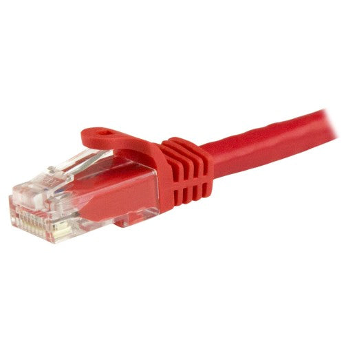 StarTech.com 1m CAT6 Ethernet Cable - Red CAT 6 Gigabit Ethernet Wire -250MHz 100W PoE RJ45 UTP Network/Patch Cord Snagless w/Strain Relief Individually Tested