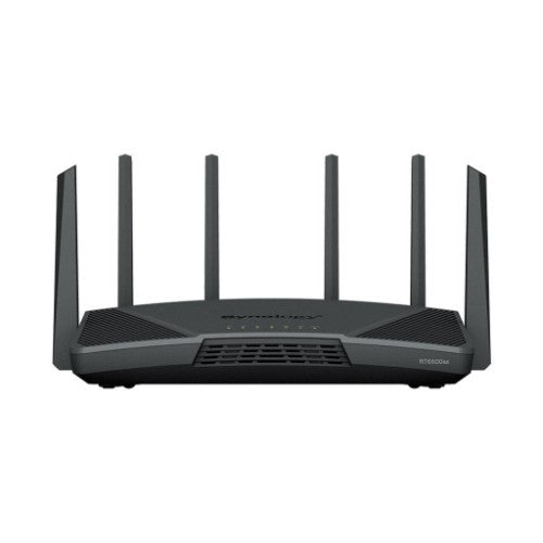 Synology RT6600ax Router WiFi6 1xWAN 3xGbE 1x2.5Gb wireless router Tri-band (2.4 GHz / 5 GHz / 5 GHz) Black