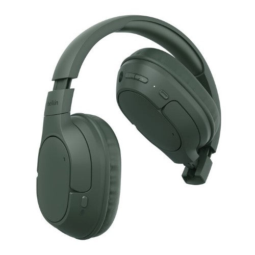 Belkin SoundForm Surround Headset Wired & Wireless Head-band Calls/Music USB Type-C Bluetooth Olive