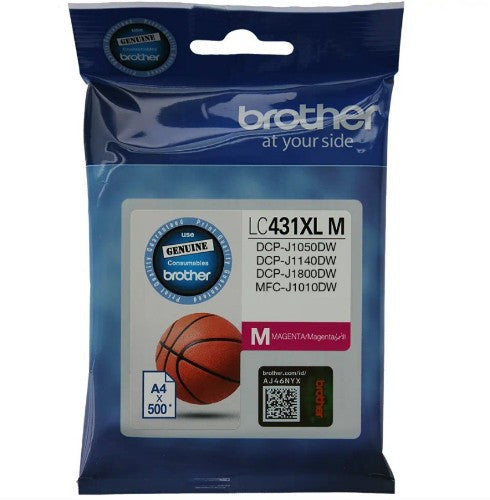 Brother LC431XLM XL MAGENTA INK ink cartridge 1 pc(s) Original Black