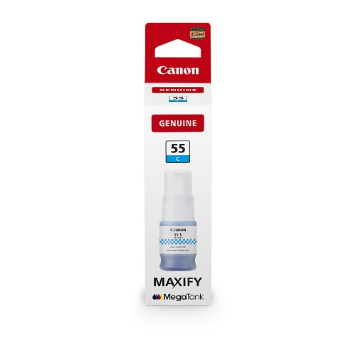 Canon GI-55 CYAN INK BOTTLE FOR GX1060 / GX2060 - 3K PAGE YIELD