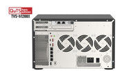 QNAP TVS-h1288X NAS Tower Intel® Xeon® W-1250 16 GB DDR4 0 TB QuTS hero Black