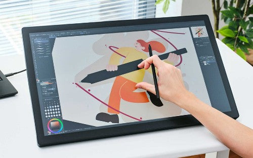 Wacom Cintiq 24 Touch graphic tablet Black 5080 lpi 527 x 296 mm USB