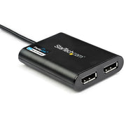 StarTech.com USB 3.0 to Dual DisplayPort Adapter, 4K 60Hz, DisplayLink Certified, USB to Dual DP Display Adapter, Dual DisplayPort Adapter for Mac & Windows