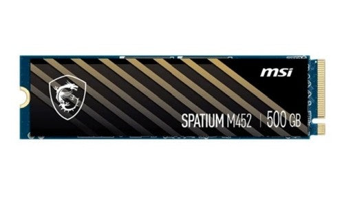 MSI SPATIUM M452 PCIe 4.0 NVMe M.2 500GB, M.2 2280, PCIe Gen4x4 NVMe 1.4, 3D NAND, Phison E29T, 3600/3100 MB/s, 150TBW, 5Y Wty