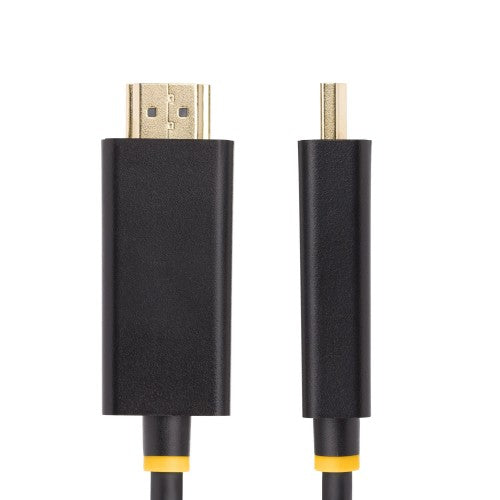 StarTech.com 2m DisplayPort to HDMI Adapter Cable, 4K 60Hz with HDR, DP to HDMI 2.0b, Active Video Converter, DisplayPort Desktop to HDMI Monitor