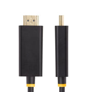 StarTech.com 2m DisplayPort to HDMI Adapter Cable, 4K 60Hz with HDR, DP to HDMI 2.0b, Active Video Converter, DisplayPort Desktop to HDMI Monitor