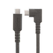 StarTech.com 3ft (1m) USB-C Cable, Right-Angled, USB 10Gbps, 100W (5A) Power Delivery, 8K 60Hz / 4K 144Hz DP Alt Mode, Rugged USB C Cord - Thunderbolt Compatible