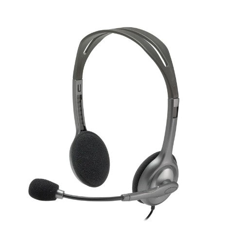 Logitech 981-000459 headphones/headset Wired Head-band Office/Call center Grey, Dark Grey