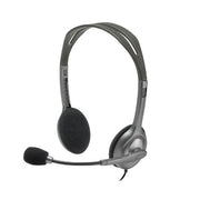 Logitech 981-000459 headphones/headset Wired Head-band Office/Call center Grey, Dark Grey