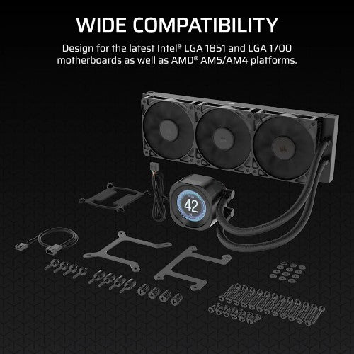 Corsair Nautilus 360 RS Processor All-in-one liquid cooler 12 cm Black