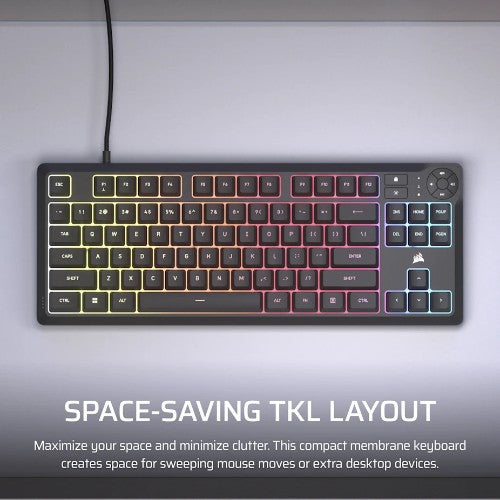 Corsair K55 CORE TKL keyboard Gaming USB QWERTY English Black