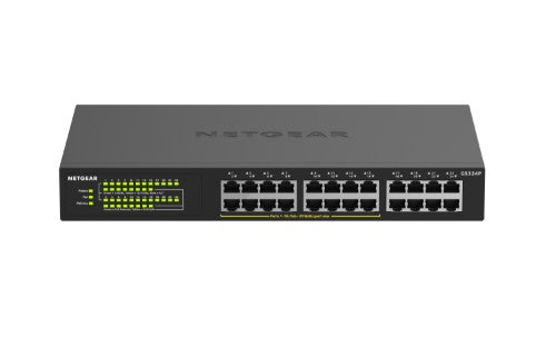 NETGEAR GS324P Unmanaged Gigabit Ethernet (10/100/1000) Power over Ethernet (PoE) Black