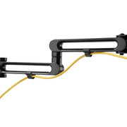 StarTech.com Desk Mount Dual Monitor Arm - Desk Clamp VESA Compatible Monitor Mount for up to 32" (17.6lb/8kg) Displays - Ergonomic Articulating Monitor Arm - Height Adjustable/Tilt/Swivel/Rotating