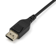 StarTech.com 3ft (1m) VESA Certified DisplayPort 1.4 Cable - 8K 60Hz HBR3 HDR - UHD DisplayPort to DisplayPort Monitor Cord - Ultra HD 4K 120Hz DP 1.4 Slim Video Cable M/M DP Connector