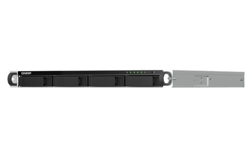 QNAP TS-464U-RP NAS Rack (1U) Intel® Celeron® N5095 8 GB DDR4 0 TB QNAP Turbo System Aluminium, Black