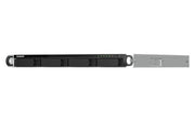 QNAP TS-464U-RP NAS Rack (1U) Intel® Celeron® N5095 8 GB DDR4 0 TB QNAP Turbo System Aluminium, Black