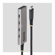 StarTech.com 4-Port USB-C Hub, 10Gbps, 100W PD Charging, 4x USB-C Ports, Overcurrent Protection, PCR Aluminum, For MacBook / Dell / ThinkPad / HP / iPad / Tablet
