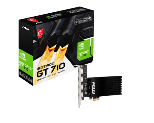 MSI GT 710 2GD3H 4HDMI graphics card NVIDIA GeForce GT 710 2 GB GDDR3