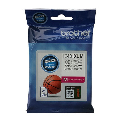 Brother LC431XLM XL MAGENTA INK ink cartridge 1 pc(s) Original Black