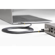 StarTech.com 50cm (20in) USB-C Cable, Top Screw Locking, USB 10Gbps, 100W (5A) Power Delivery, 8K 60Hz / 4K 144Hz DP Alt Mode - Thunderbolt Compatible
