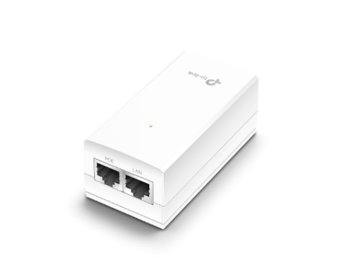TP-LINK POE4818G Omada 48V Passive PoE Injector Adapter, 1× Gigabit PoE Port, 1× Gigabit Non-PoE Port