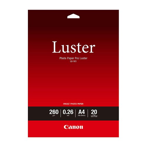 Canon LU-101 Luster Photo Paper Pro A4 - 20 Sheets