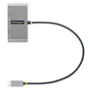 StarTech.com 3-Port USB-C Hub with Ethernet - 3x USB-A - Gigabit Ethernet - USB 3.0 5Gbps - Bus-Powered - 1ft/30cm Long USB Type-C Host Cable - GbE - Portable USB-C to USB-A Hub