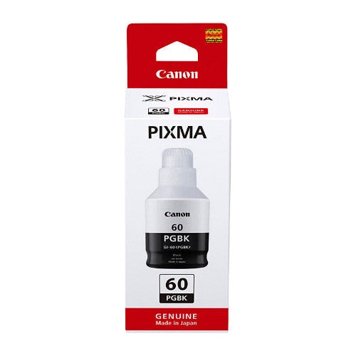 Canon GI60BK BLACK 170ML INK BOTTLE FOR PIXMA ENDURANCE G6060 G6065 G7060 G7065