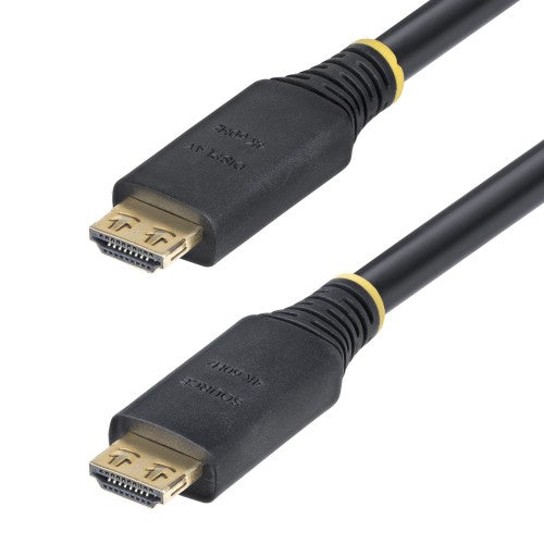 StarTech.com 35ft (10.6m) Active High Speed HDMI Cable with Gripping Connectors, 4K 60Hz/1440p 144Hz, HDR10/HDCP 2.2/ARC, 18Gbps, UHD HDMI Cord for TV/Monitor/Display, TPE Jacket