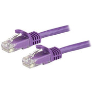 StarTech.com 7.5m CAT6 Ethernet Cable - Purple CAT 6 Gigabit Ethernet Wire -250MHz 100W PoE RJ45 UTP Network/Patch Cord Snagless w/Strain Relief Individually Tested