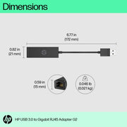 HP USB 3.0 to Gigabit RJ45 Adapter G2