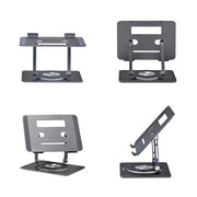 StarTech.com Rotating Laptop Stand, 360 Swivel, Ergonomic Desk Riser for Computer, Elevated Tray w/ Adjustable Tilt, Max 11lb/5kg, Aluminum Build, Portable Design