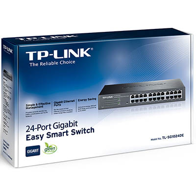 TP-Link TL-SG1024DE network switch Managed L2 Gigabit Ethernet (10/100/1000) Black