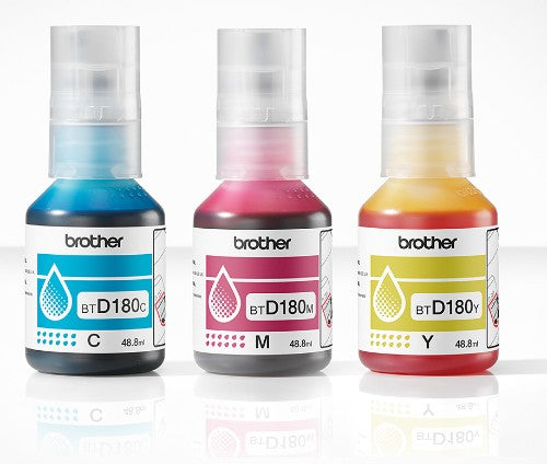 Brother BTD180CLVAL Coloured Multipack Ink Bottles