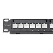 StarTech.com 24 Port 1U Blank Keystone Patch Panel, Rackmount Cat6 Patch Panel for RJ45 UTP Ethernet Network Jacks