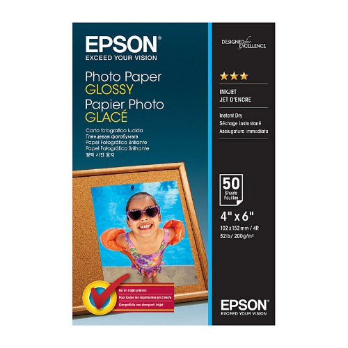 Epson Photo Paper Glossy - 10x15cm - 50 sheets