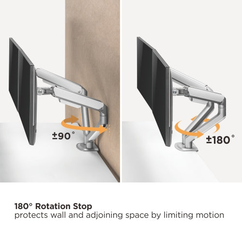 Brateck Counterbalance Monitor Arm 81.3 cm (32") Desk Graphite