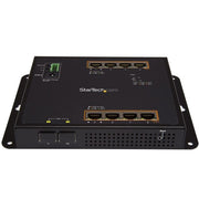 StarTech.com Industrial 8 Port Gigabit PoE+ Switch w/2 SFP MSA Slots - 30W - Layer/L2 Switch Hardened GbE Managed - Rugged High Power Gigabit Ethernet Network Switch IP-30/-40 C to 75 C - TAA