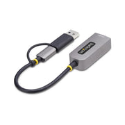 StarTech.com 2.5GbE USB-C to Ethernet Adapter with USB-A Converter, NBASE-T NIC, USB 3.0 Type-C 2.5/1G Multi Speed Network, Thunderbolt Compatible, Windows & Mac