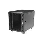 StarTech.com 12U Enterprise-Grade Server Rack Cabinet, 19in Enclosed 4-Post Rack with 29in (75cm) Mounting Depth and 1764lb (800kg) Weight Capacity