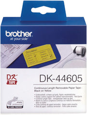 Brother DK-44605 printer label Yellow