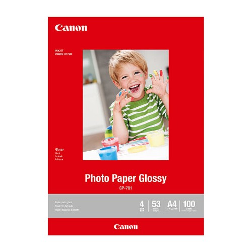 Canon GP701A4 100 SHTS 200 GSM GLOSSY PHOTO PAPER