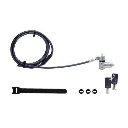 StarTech.com Universal Laptop Lock 6.6ft (2m), Security Cable For Notebooks Compatible With Noble Wedge/Nano/K-Slot, Keyed Locking Cable, Anti-Theft Cut-Resistant Carbon Steel Cable - TAA