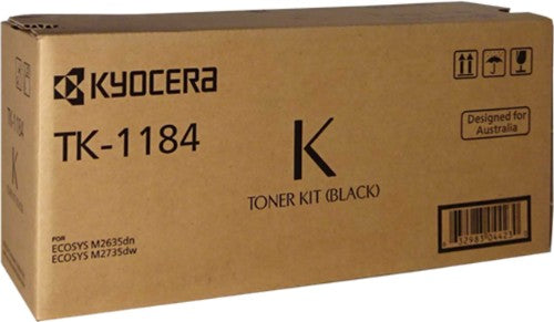 KYOCERA TK-1184 BLACK TONER 3K PAGES FOR M2735DW / M2635DN