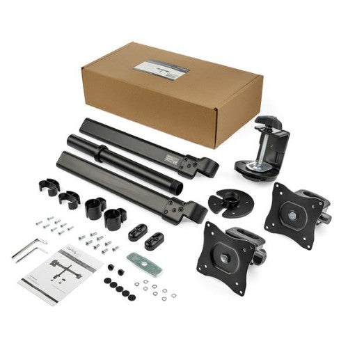 StarTech.com Desk-mount Dual-Monitor Arm - Cross Bar - Grommet/Desk Clamp Mount - For up to 27" (17.6lb/8kg) Displays
