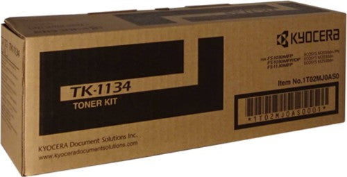 KYOCERA TK-1134 BLACK TONER 3K YIELD FOR FS-1130 FS-1030MFP M2030DN M2530DN