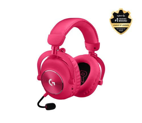 Logitech G 981-001276 headphones/headset Wireless Head-band Gaming Bluetooth Magenta