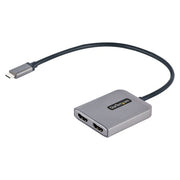 StarTech.com USB-C to Dual HDMI Adapter, USB Type-C Multi-Monitor MST Hub, Dual 4K 60Hz HDMI Laptop Display Extender / Splitter, HDR, Extra-Long Built-In Cable - Windows Only
